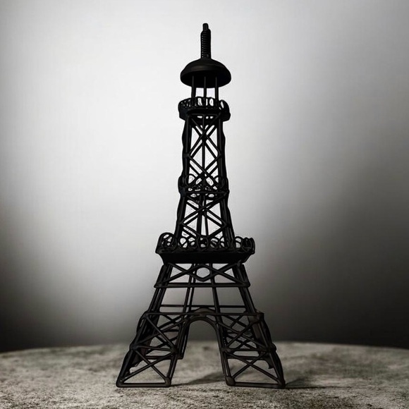 The Unbranded Brand Other - Eiffel Tower Home Accent Decor Metal with Matte Black Finish 12”x 4.5”